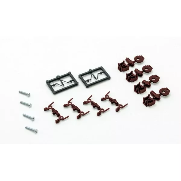 00122300 – True Scale Coupler – Short Shank – Brown – 2 pair (N Scale)