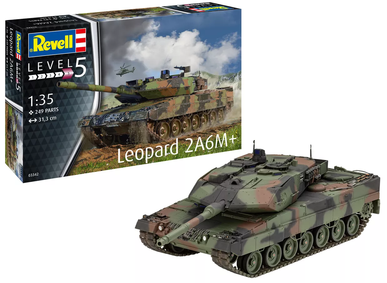 03342 German Leopard 2 A6M+ (1:35 Scale) Model Kit