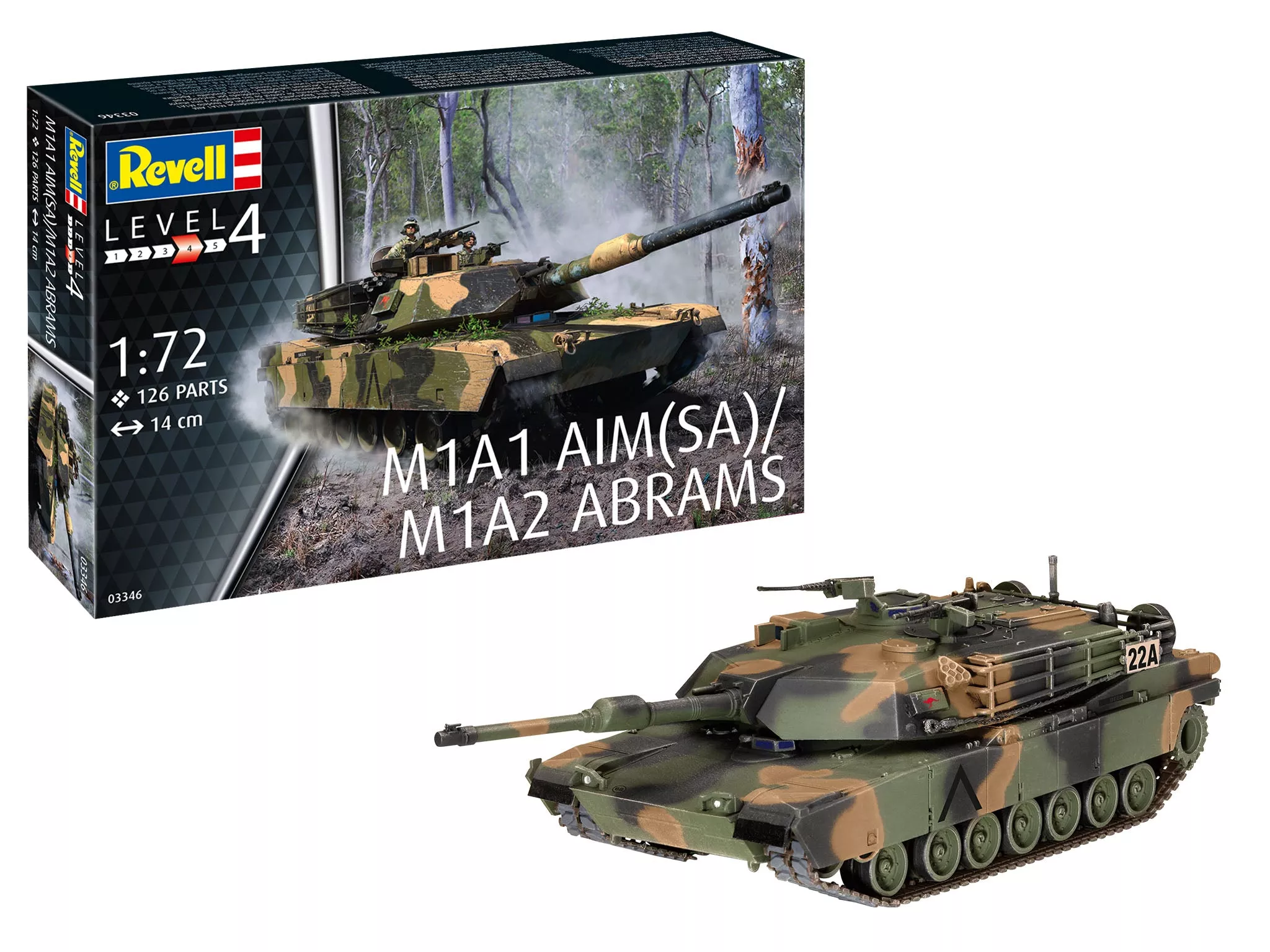 03346 US M1A2 Abrams (1:72 Scale) Kit