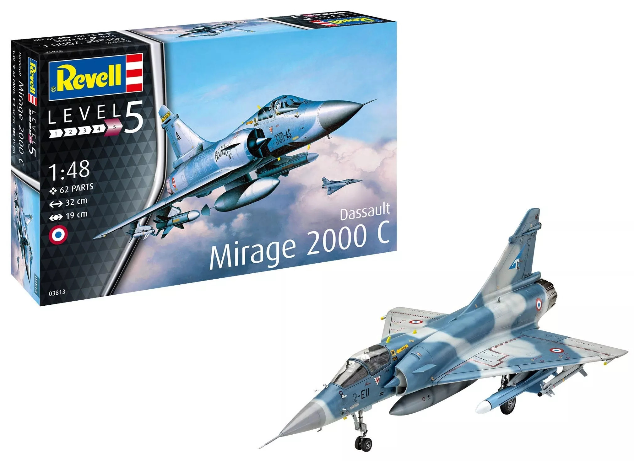 03813 French Dassault Mirage 2000C (1:48 Scale) Model Kit