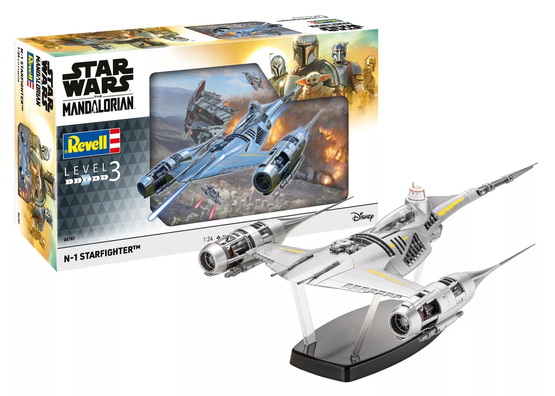 06787 Star Wars The Mandalorian N1 Starfighter (1:24 Scale) Model Kit