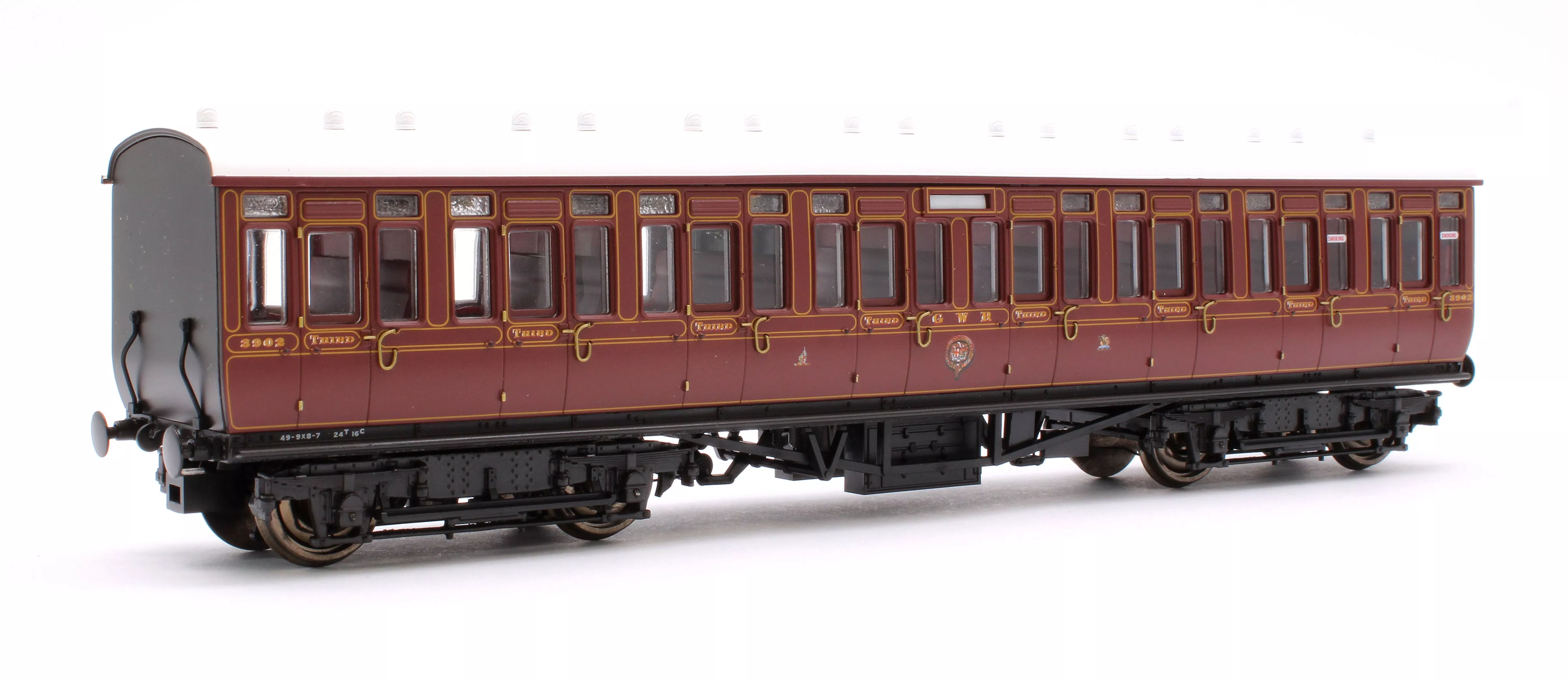 4P-020-012 GWR Toplight Mainline City Lined Crimson All Third 3902 Set 1