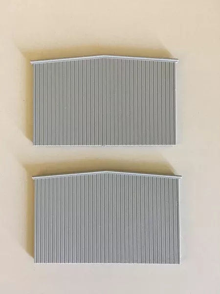 541-1012 – Prefab Steel Warehouse End Wall Panels (HO Scale)
