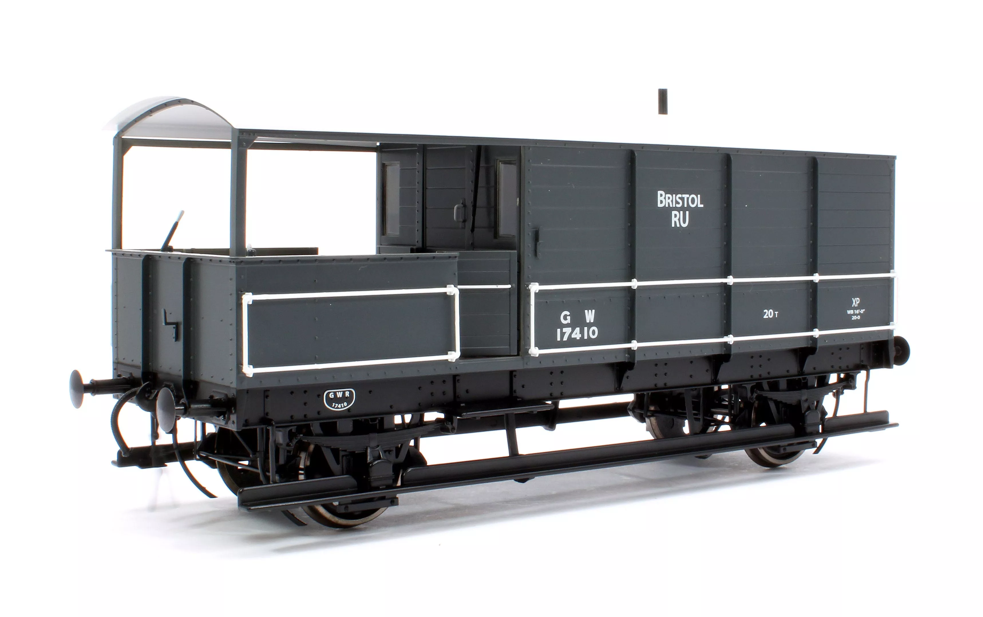 7F-300-007 Great Western Toad Brake Van Diagram AA21 Grey 17410