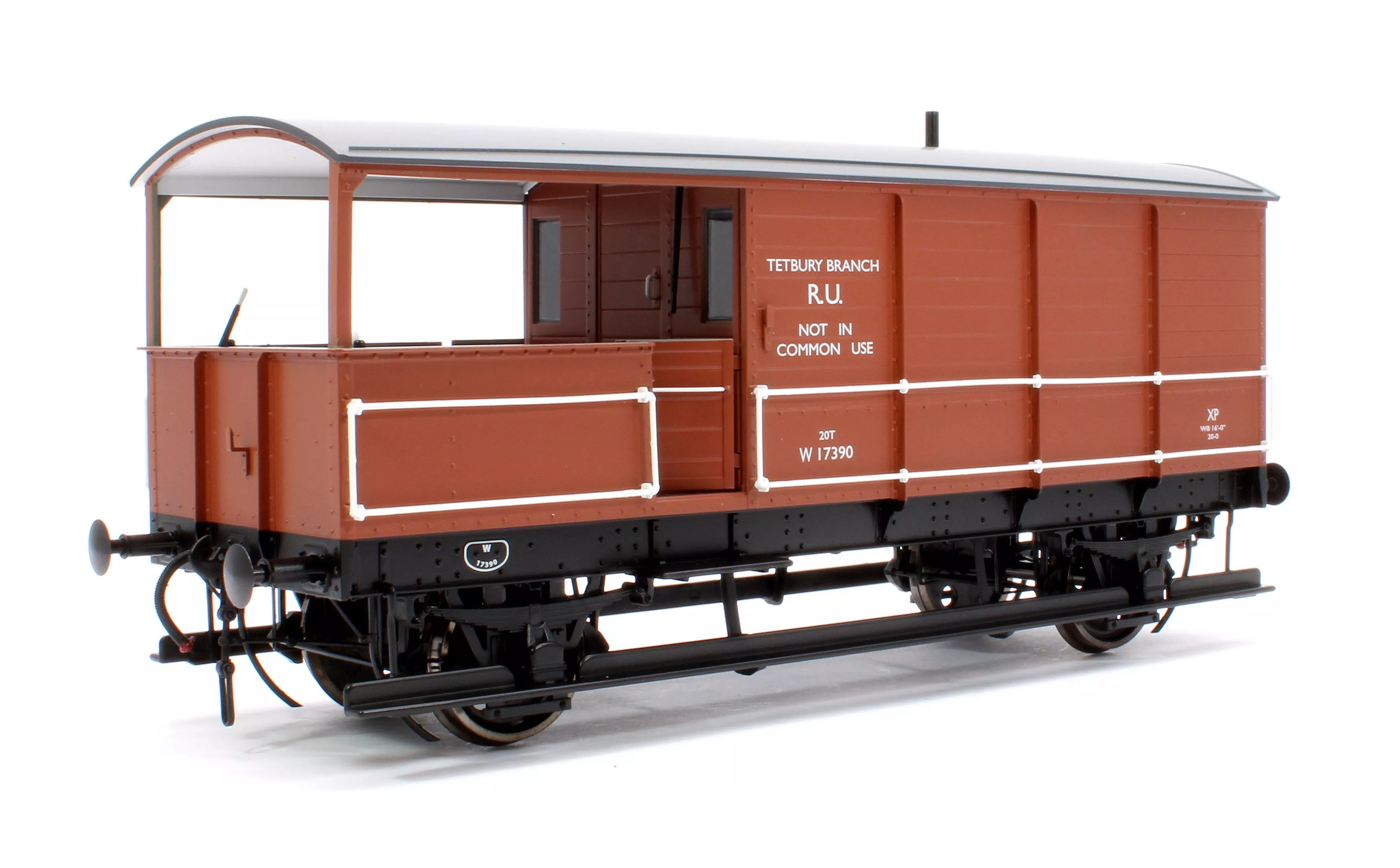 7F-300-009 Great Western Toad Brake Van Diagram AA21 Bauxite W17390