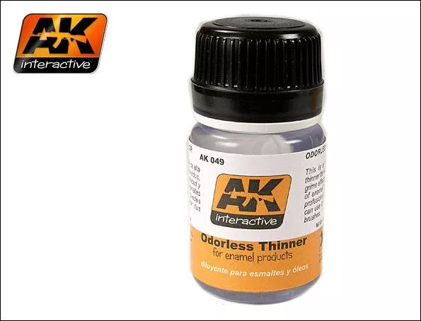 AK Interactive 49 Odorless Enamel Thinner 35ml Bottle