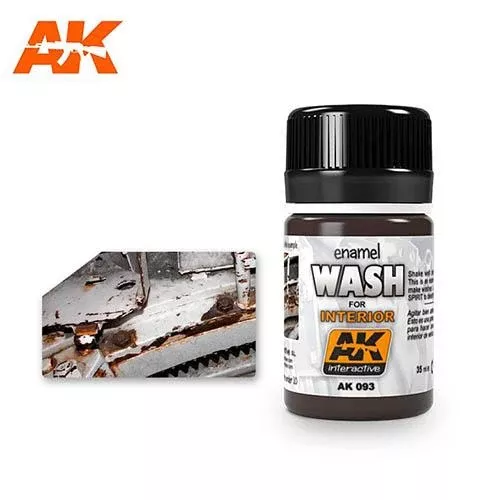AK Interactive AK093 Weathering Wash for Interiors Enamel 35mL