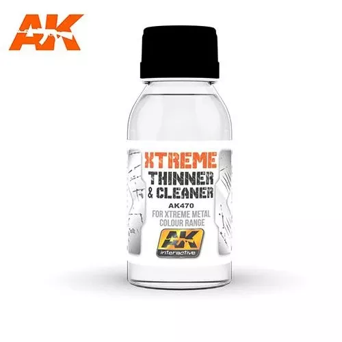 AK Interactive AK470 Xtreme Cleaner and Thinner for Xtreme Metal Colour Range