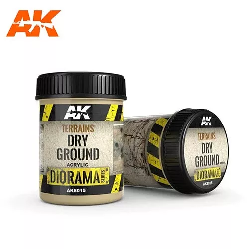 AK Interactive AK8015 Terrains Dry Ground 250ml (Acrylic)