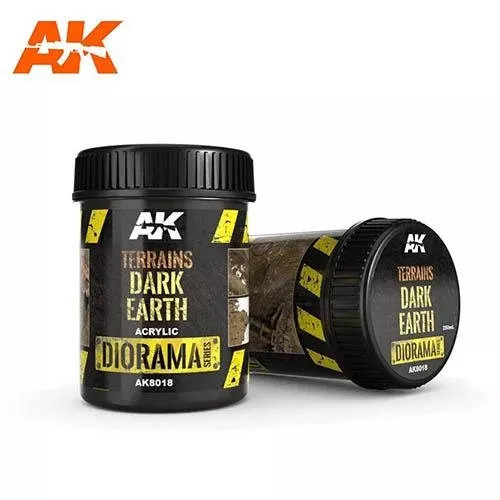 AK Interactive AK8018 Terrains Dark Earth 250ml (Acrylic)