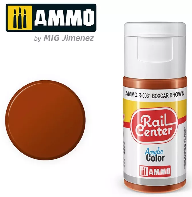 AMMO R0031 Box Car Brown (15 ML) Acrylic Paints By Mig Jimenez