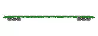 Athearn 92673 HO Scale 60′ Flatcar Burlington Northern BN 630843