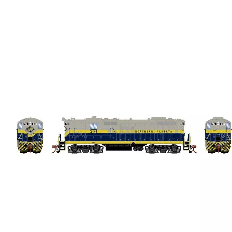 Athearn ATHG82367 GP9 NAR Northern Alberta #204 with DCC & Sound Tsunami HO Scale