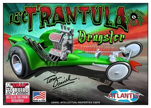 Atlantis Models 6651 Tom Daniels T’rantula Dragster Snap Kit