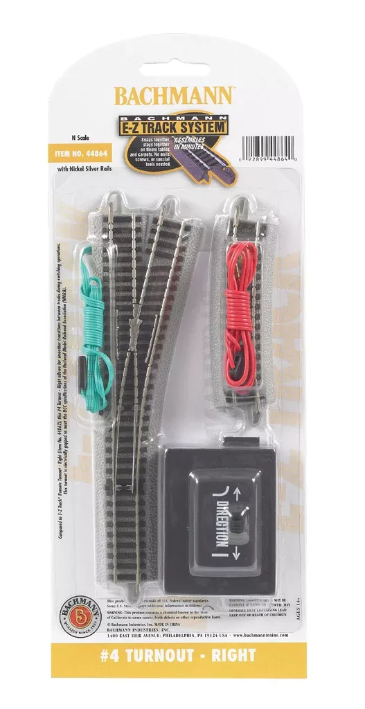 Bachmann 44864 #4 TURNOUT – RIGHTN SCALE NEW