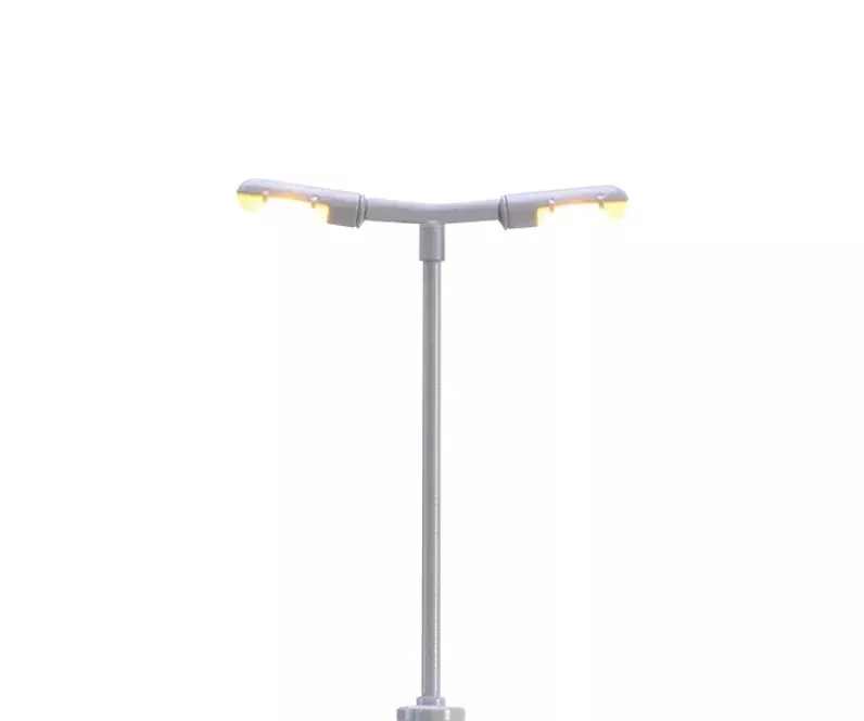 Brawa 83002 N Platform Light, Double, Pin-Socket, LED