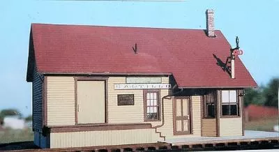 BTS 17123 O Scale Craftsman Kits – Saltillo Station — 46′ x 38′