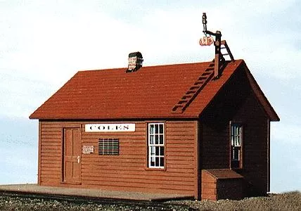 BTS (Better Than Scratch) 27124 HO Scale East Broad Top Coles Station — 3-1/2 x 4-1/8″