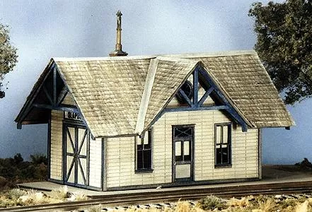 BTS (Better Than Scratch) 27400 HO Scale Cabin Creek Series -- Flagstop Station - 5-1/2 x 2-5/8"