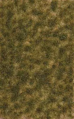 Busch 3538 A Scale Grass Tuft Sheet — 2-Color Long Late Summer Tufts 1/4″