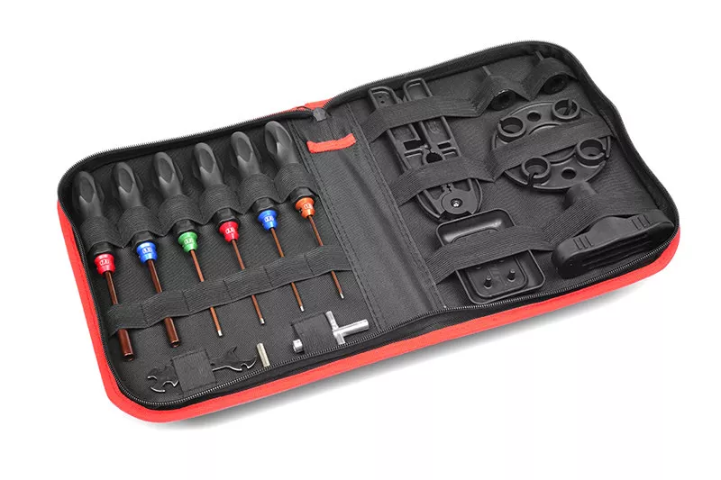 COR16250RC Car Tool Set – Includes Tool Bag – 16pcs Total (Team Corally)