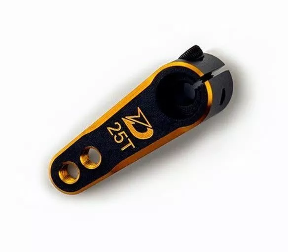 DA-721002Alu Clamp Servo Horns -25T Black Golden (Dash)