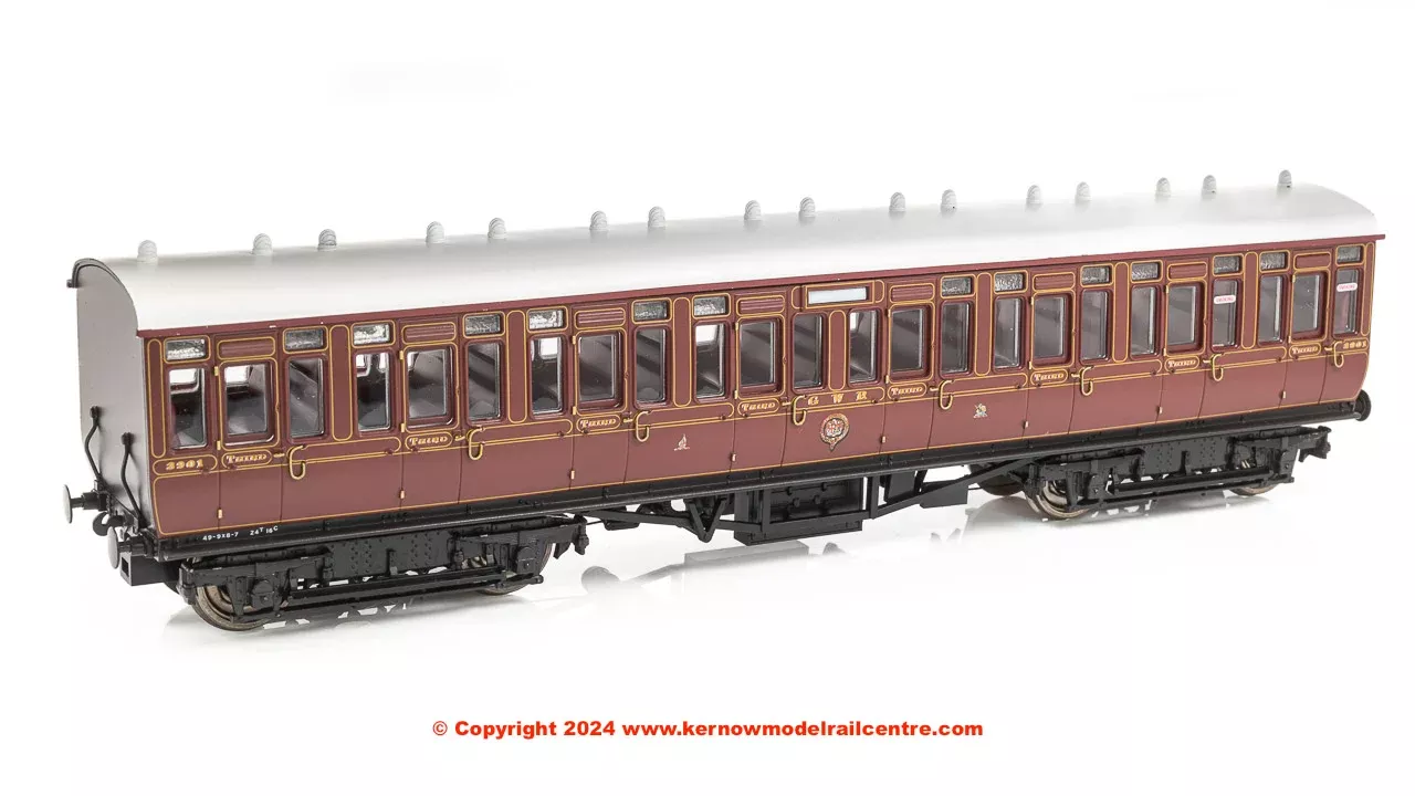Dapol GWR Toplight Lined Crimson All Third