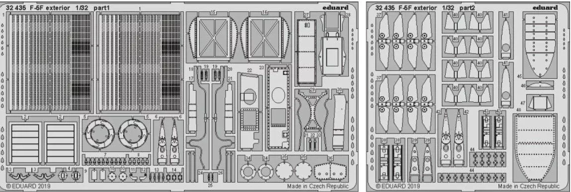 Eduard 32435 1/32 Aircraft- F5F Exterior for KTY