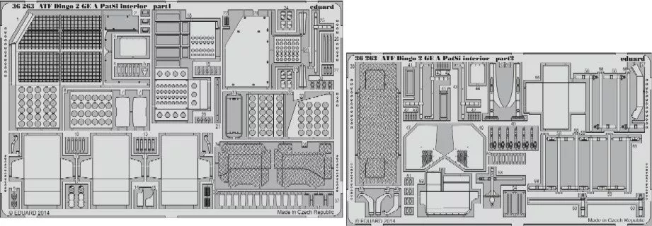 Eduard 36263 1/35 Armor- ATF Dingo 2 GE A PatSi Interior for RVL