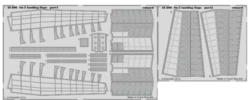 Eduard 48806 1/48 Aircraft- Su2 Landing Flaps for ZVE