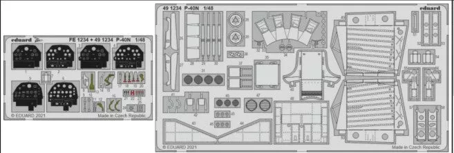 Eduard 491234 1/48 Aircraft- P40N for ACY (Painted)