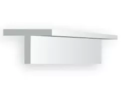 Evergreen – EG761 – Polystyrene T Shape – Opaque White – 0.88mm – 4pc