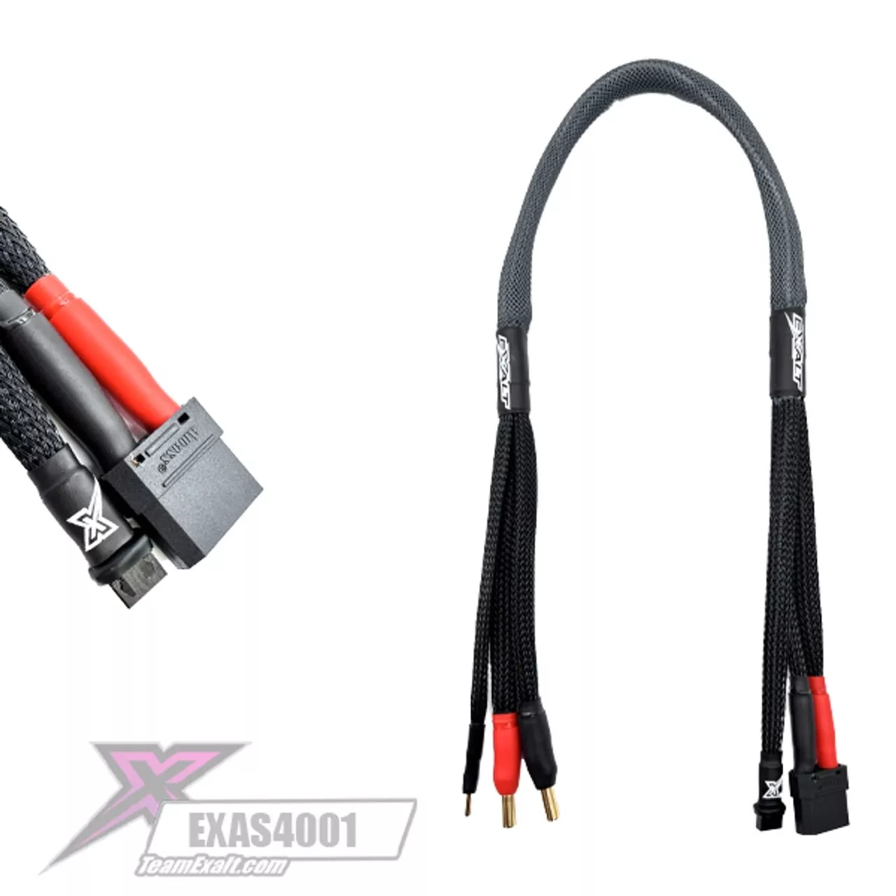 EXAS4001Exalt 2s Specialized ProCharge Cable (XT90) (Junsi iCharger 456 & 458DUO) w/5mm Bullet Connector (EXALT)