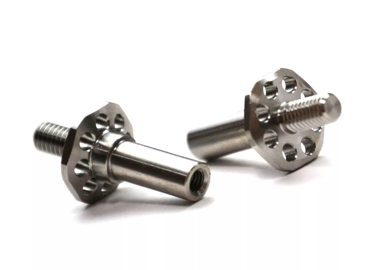 EXO2038B6.3 Flite Front Axles, Titanium (Exotek Racing)