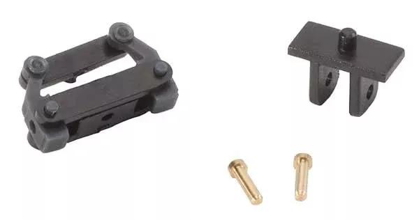 Faller 163053 N Scale Front Axle Steering Mechanism Without Wheels – Assembled – Car System — Fits N Trucks & HO Autos, 9mm, Less Magnet Steering Bar