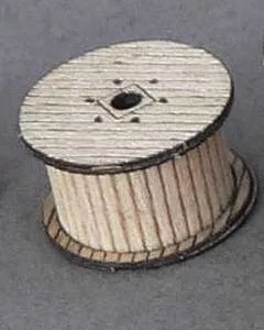 GCLaser 1191 N Scale Cable Reel 6-Pack – Kit (Laser-Cut Wood) — Covered 3/8 x 9/16″ Diameter