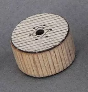 GCLaser 1192 N Scale Cable Reel 6-Pack – Kit (Laser-Cut Wood) — Covered 3/8 x 9/16″ Diameter
