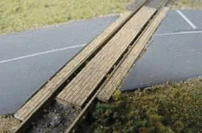 GCLaser 1271 N Scale Grade Crossing pkg(2) — Straight – Fits Code 100 Rail