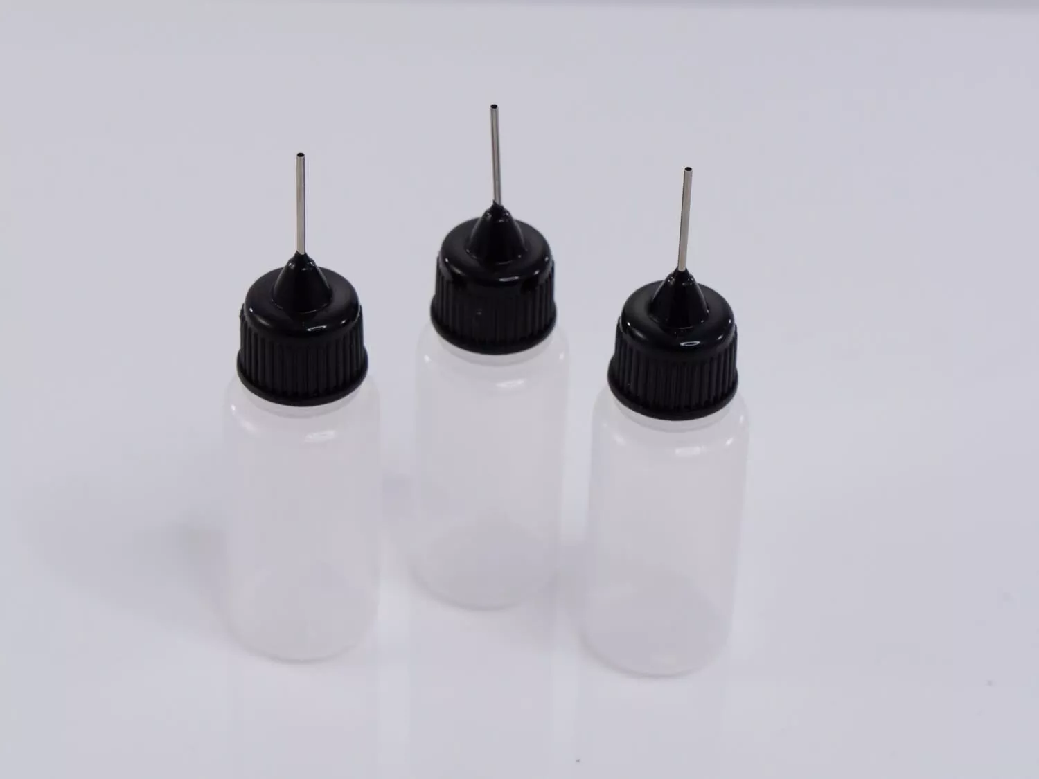 GRC259Steel Tip Empty CA Glue Bottles (0.3oz), (Qty 3) (Gravity RC LLC)