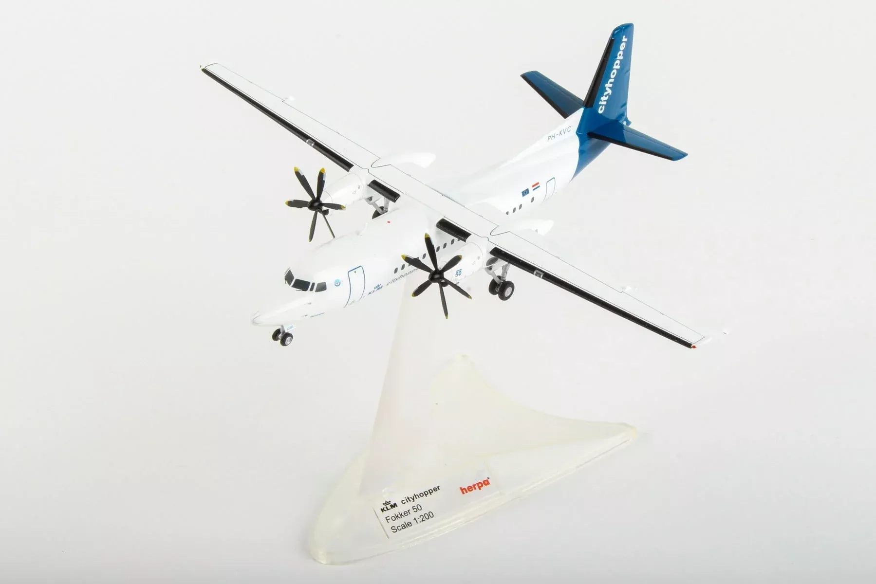 Herpa Wings HE559652 Klm F-50 1/200