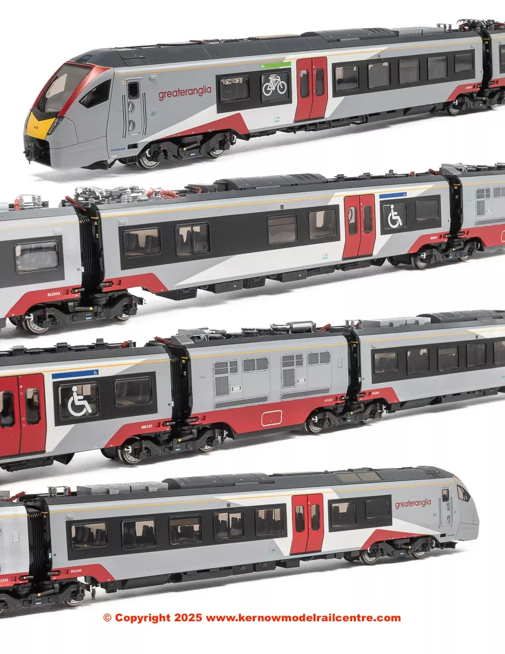 Hornby Great Anglia Class 755 Flirt 3 Car Train Pack