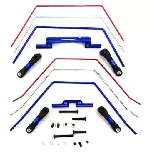 Hot Racing HRATE311SLC Front and Rear Wide Sway Bar Kit for Traxxas 2WD Slash