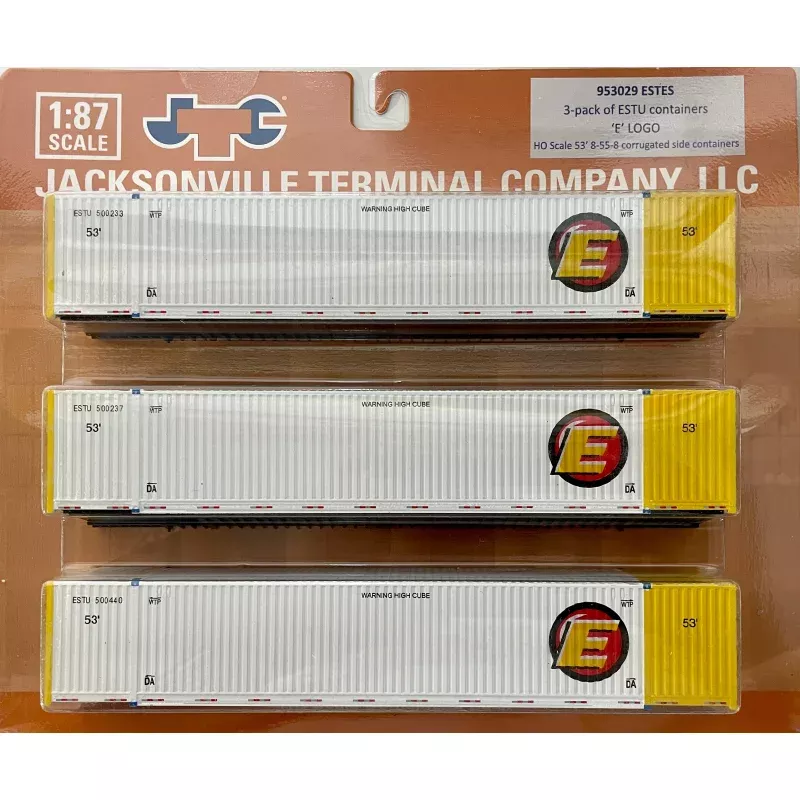 JACKSONVILLE TERMINAL ESTES 53 INTERMODAL CONTAINERS (3 PACK)