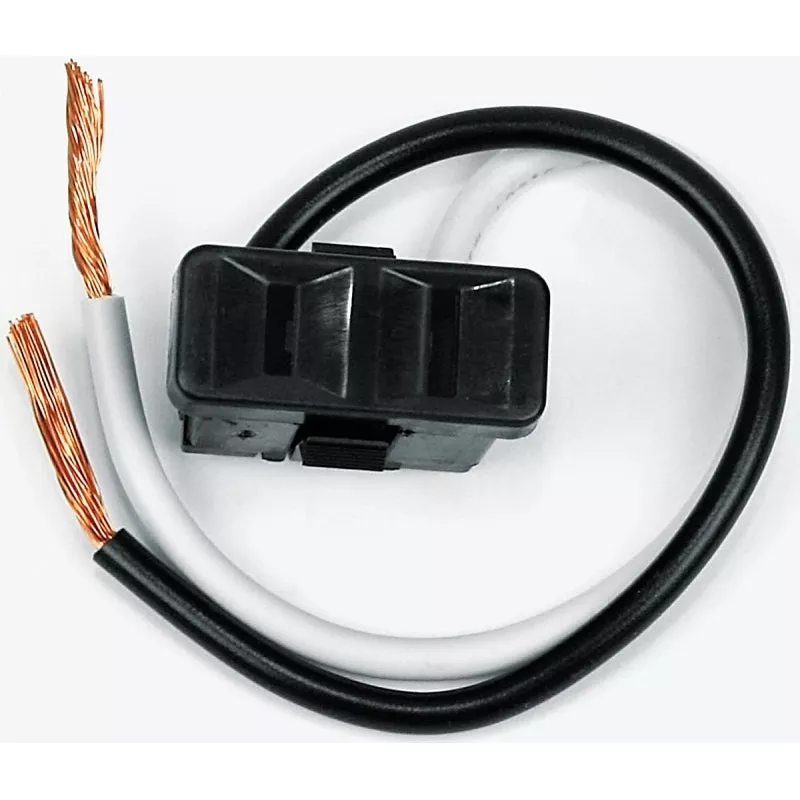 Jandorf Single Receptacle, 2 -Pole, 125 V, 15 A, Black #61014