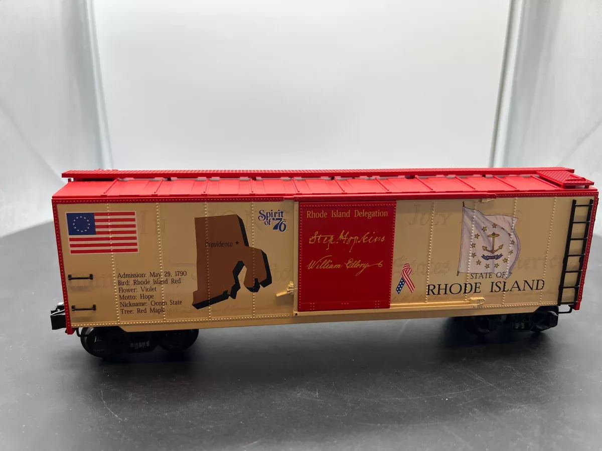 K-Line k761-7613 Spirit of 76 Rhode Island State BoxcarO SCALE Like New