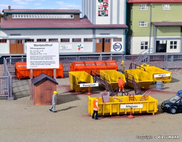 Kibri – 38155 – Deco Set Material Yard Kit (HO Scale)