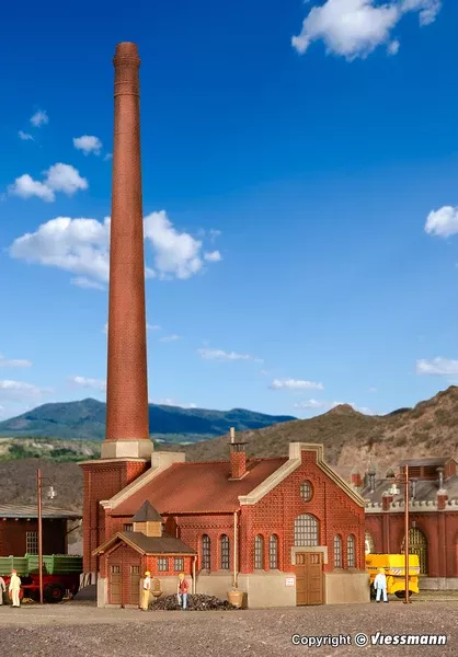Kibri - 39821 - Boiler House Kit with Chimney (HO Scale)