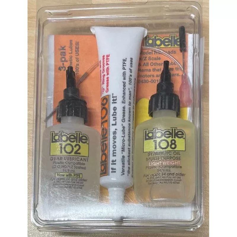 LABELLE 102,106,108 3 pack Synthetic Lubes