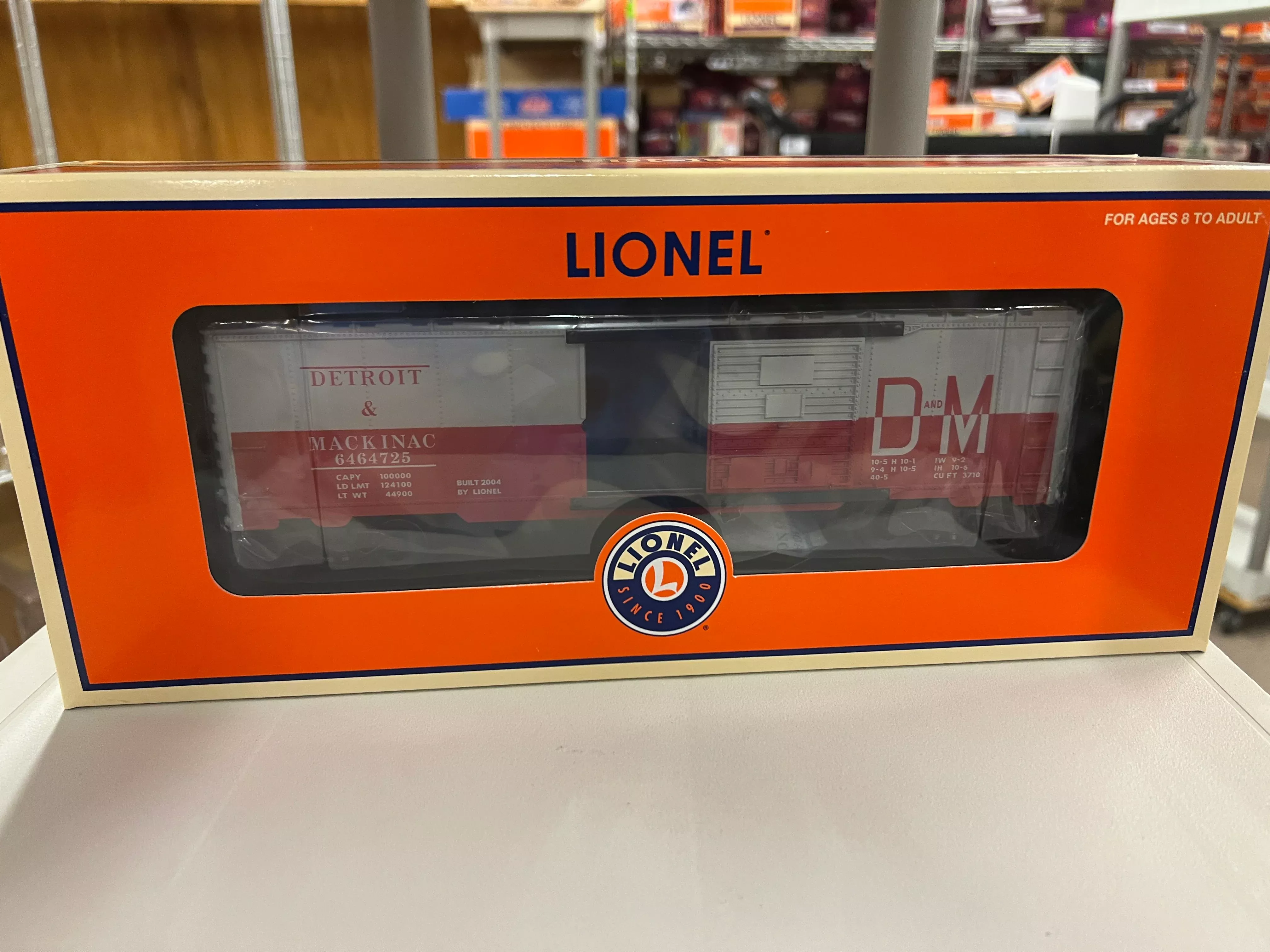Lionel 6-392546464 -725 Detroit and Mackinac box carO scale NEW
