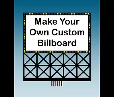 Miller Engineering 882351 HO/O Customizable Animated Neon Billboard